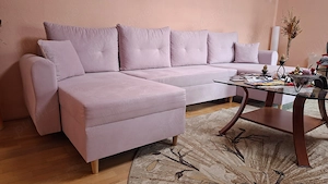 Coltar U Extensibil roz - Pink flamingo