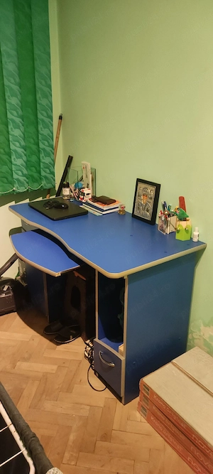 Birou Laptop Albastru 