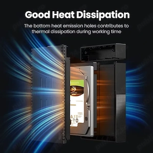 Rack extern HDD carcasa Hard Disk 2.5 3.5 inch SATA III la USB 3.0 - imagine 4