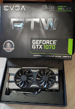 Placa video gtx 1070 EVGA 8gb FTW