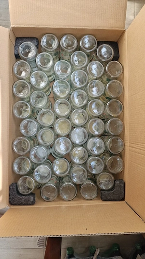 48 sticle borcane Artesana cu capac kefir sana iaurt miere gem muraturi  - imagine 4