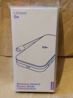 Acumulator extern Lenovo GO wireless Qi 10000 mAh USB-C,nou,sigilat,garantie!