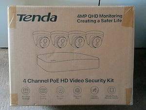 Kit supraveghere video CCTV Tenda,NVR,4 camere 4K.nou,sigilat,garantie!