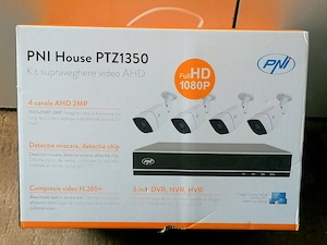 Kit supraveghere video CCTV PNI House,NVR,4x1080p,nou,sigilat,garantie!
