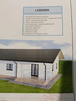 teren intravilan 1000m2 in țigănești împrejmuit si autorizație de construire și bolțarii necesari