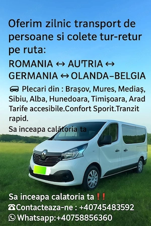 Transport persoane și colete!