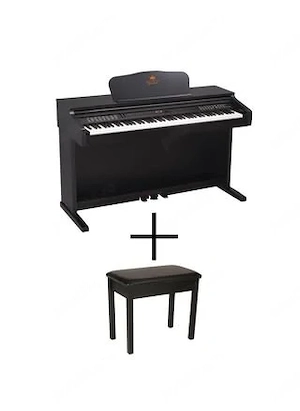 PACHET : Pian digital Hemilton + banchetă cu loc depozitare partituri, aproape nou, ieftin