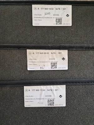 Presuri/covorase auto textile MERCEDES A class,B class, CLA, GLB, GLA - imagine 4