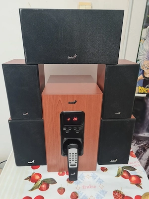 Boxe Genius 5.1 5050 V2, 150 W, Cherry(wood)