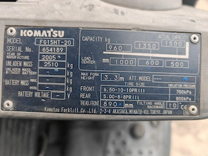 Vând stivuitor Komatsu - imagine 5