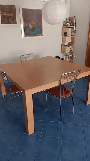 Masa sufragerie cu 8 scaune, 300 lei masa și 50lei scaun - imagine 2