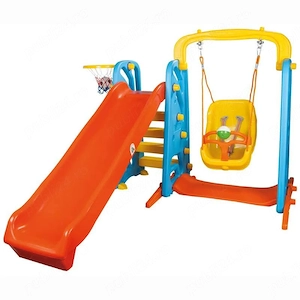 Spatiu de joaca cu tobogan si leagan Wavy Slide. - imagine 2