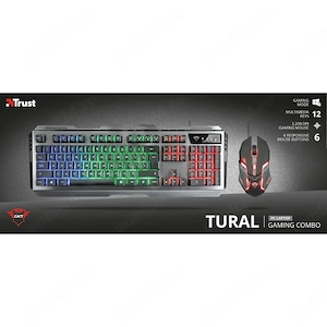 Kit Tastatura si Mouse Gaming Trust GXT 845 Tural Combo