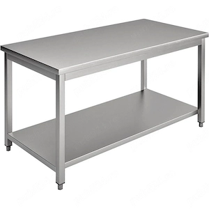Masă de inox profesională   200 cm x 60 cm   Second Hand