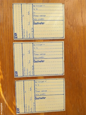 50 placuta tablite Poșta anii 1940,pt Colete Posta colectie