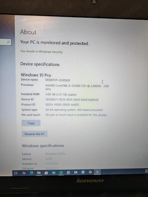Laptop Vând Laptop Lenovo B590, Intel i5, Windows 10 Pro, impecabil, ușor neg - imagine 5