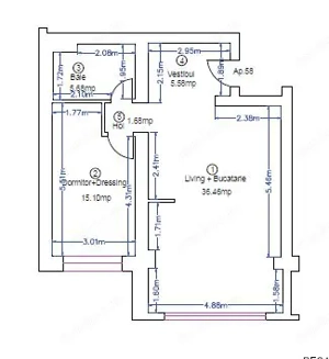 2 CAMERE / PARCARE / BOXA LA CERERE/ IVORY / PIPERA / ROND OMV / NOU