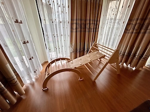 Set 3 in 1 triunghi pikler, rampa, tobogan, semicerc, jucarii montessori