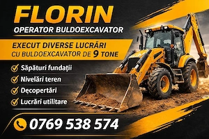 Prestez servicii cu buldoexcavator
