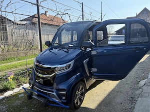 Motociclu electric Elbons, albastru cu 2 locuri  - imagine 2