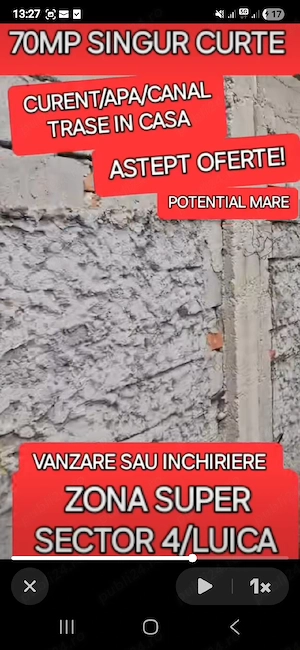 CASA MICA LUICA Sector 4 Curte Mica Super Zona Strada Privata Toate Utilitatile Necesita Renovare - imagine 5