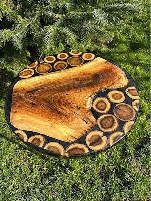 Masa de cafea din rasina - imagine 2