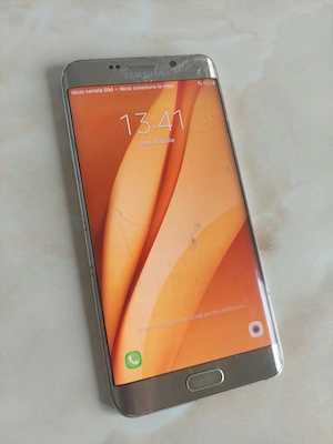 Vând Samsung Galaxy S6 Edge+ (Plus) Gold, perfect funcțional [poze reale]