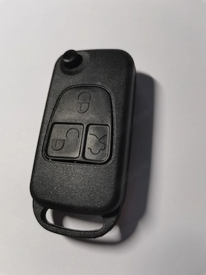 Carcasa Mercedes Benz tip briceag 3 butoane neagra - imagine 2
