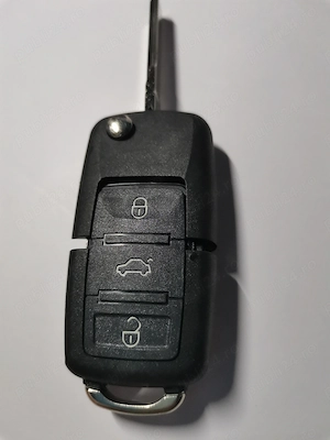 Carcasă Cheie Briceag VW 3 Butoane LED mijloc - imagine 2