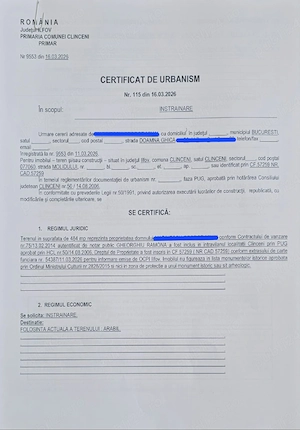 Teren intravilan de vânzare   Clinceni, Ilfov 35000  - imagine 2