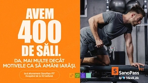 Cod Recomandare SANOPASS FIT61738 - Discount 30 lei - Fitness SPA Inot Masaj Culturism Dans Relaxare
