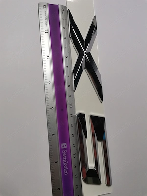 Emblema sigla logo X5 BMW premium cromata portbagaj - imagine 3