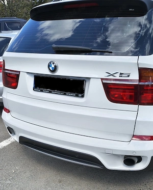 Emblema sigla logo X5 BMW premium cromata portbagaj - imagine 2