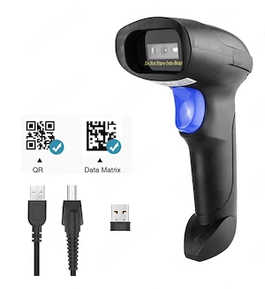 Netum Scanner portabil cu capacitate de citire a codurilor de bare 2D și QR