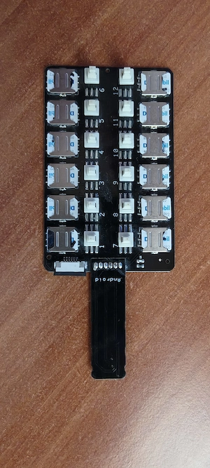 Placa simbank 12 cartele sim cu switch individual compatibil cu telefoane Android