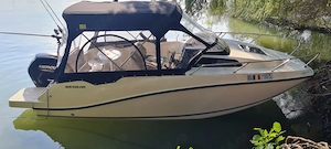 Barca Quiksilver 555 cm + motor 115 CP + peridoc - imagine 3
