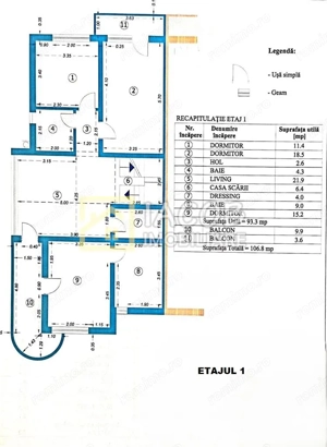 1 2 Duplex  S+D+P+2E, 455 mp in zona centrala a mun. Bacau - imagine 14