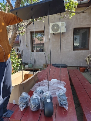 Lustra Suspendata Moderna 6 Pendule Negru Mat | Inaltime Reglabila | NOU