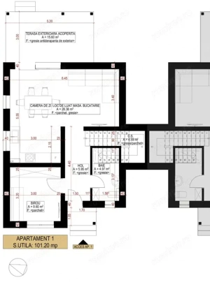 Duplex 4 camere | despartit prin casa scarii | intimitate reala | Mosnita - imagine 2