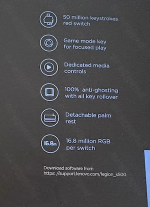 Tastatură gaming LEGION.