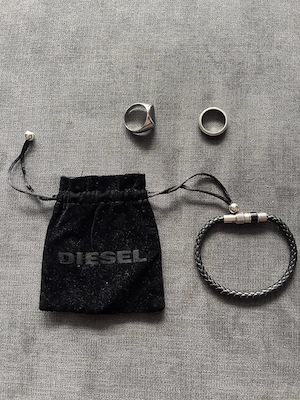 Bratara piele Diesel + Inele