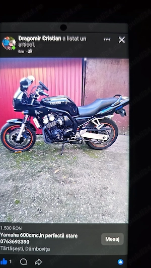 Motocicleta Yamaha 600 cmc