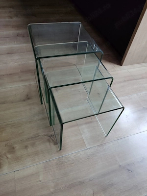 Vand set 3 masute sticla - imagine 2