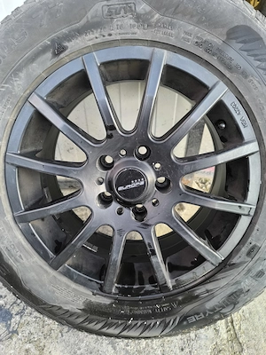 Jante aliaj 16" + cauciucuri iarna Uniroyal 215/70/R16