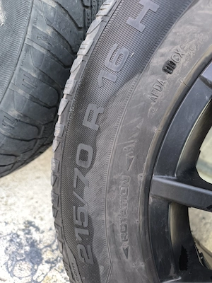 Jante aliaj 16" + cauciucuri iarna Uniroyal 215/70/R16 - imagine 4