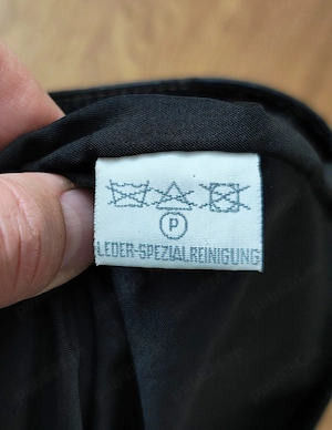 Vestă din piele neagră, mărime XL, ajustabilă - imagine 5