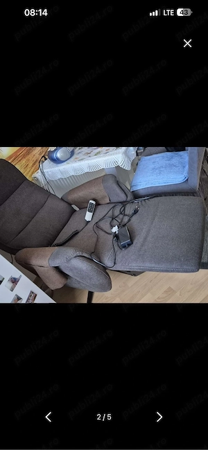 fotoliu electric tv cu masaj