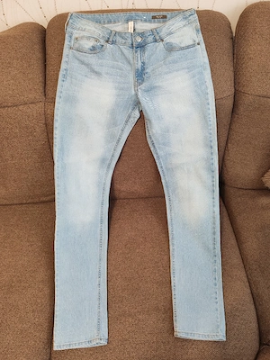 Blugi Mango Slim Fit   Albastru Deschis (Noi, fără etichetă)