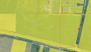 Oportunitate dezvoltare -Teren 23.851 mp cu PUZ   Giroc   front 110 ml