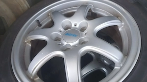 Jante aliaj  5×112 cu anvelope iarna 205/55/16 - imagine 2